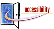 [opened accessibility door]