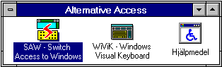 Figure 1: Alternative Access software used in the project