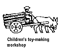 Children's toy-making workshop.