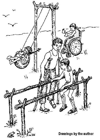 Playgrounds for all children. (Drawings by the author)
