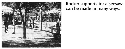 Rocker supports for a seesaw can be made in many ways.