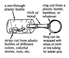 plastic bottle rattle