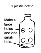 1 plastic bottle