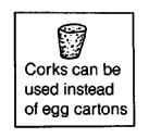 Corks can be used instead of egg cartons
