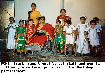 WORTH Trust Transitional School staff and pupils, following a cultural performance for Workshop participants.
