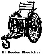 HI Wooden Wheelchair.