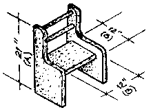 Height of the backrest(a) and Length and width of the sitting board(b).