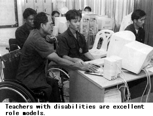 Teachers with disabilities are excellent role models.