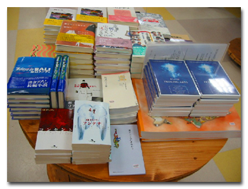 book display on table