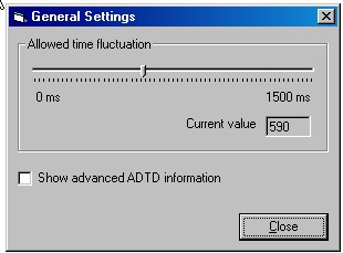 image of the settings dialog