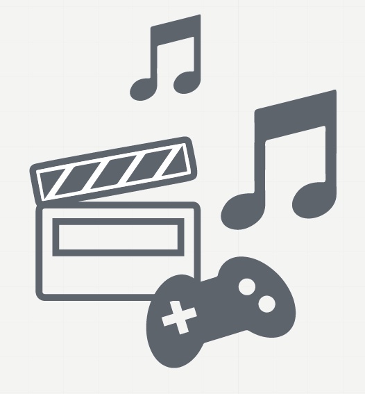 映画、音楽、ゲーム