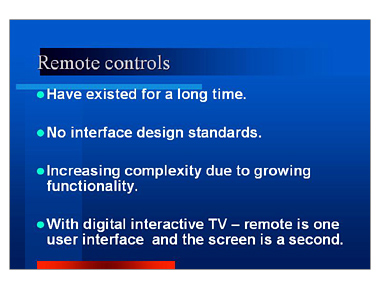 Remote controls