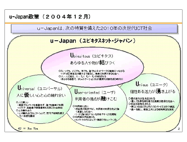 u-Japan政策（２００４年１２月)