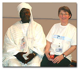 Mr.Mohammed Cisse,Mayor of Timbuktu and UN volunteer