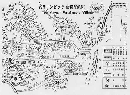 東京パラリンピックの会場配置図