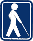 図2：盲人を表示する国際的標識