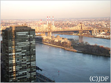 ニューヨーク国連本部から見た周辺地域のイメージ