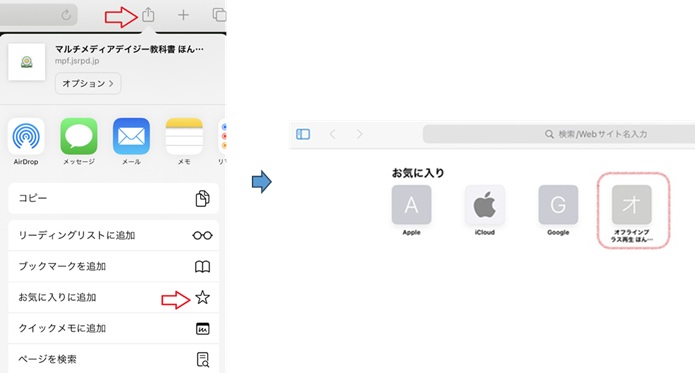 safariブックマーク登録