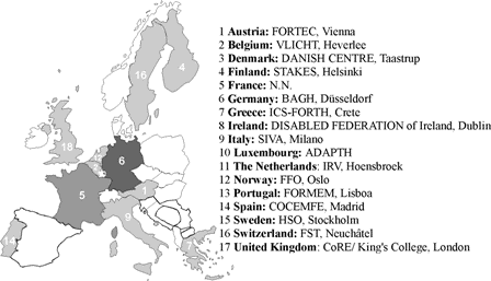 Map of Europe with all National Contacts. (Not an Imagemap!)