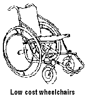 Low cost wheelchairs.