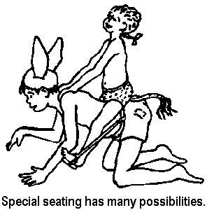 Special seating has many possibilities.