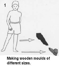 Making wooden moulds of different sizes