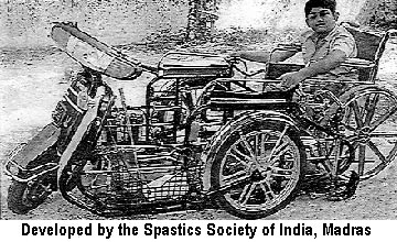 Developed by the Spastics Society of India, Madras.