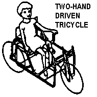 Two-hand driven tricycle