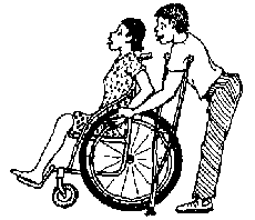 Inez held her hands on the hand-rims and rolled the chair back and forth.