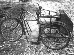 Ram's tricycle has 2 hand cranks.