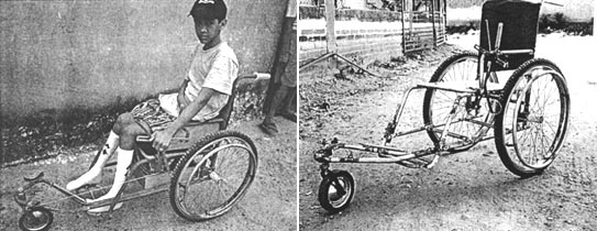 A one-arm-drive wheelchair