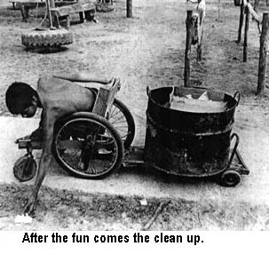 After the fun comes the clean up.