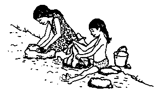Maricela's mother sometimes invited her to help wash the clothes at the river.