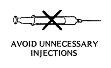 AVOID UNNECESSARY INJECTIONS