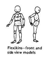Flexikins-front and side view models.