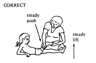 Stretching exercises.