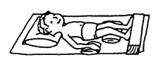 GOOD POSITION - Arms, hips, and legs as straight as possible.
