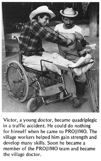 Victor, a young doctor, became quadriplegic in a traffic accident.