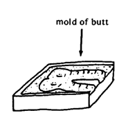 Mold of butt