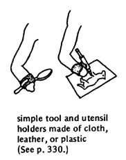 Simple tool and utensil holders.
