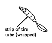 Strip of tire tube
