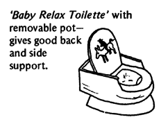 'Baby Relax Toilette' with removable pot.