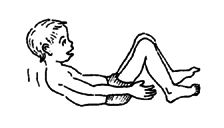 It is best to do sit-ups with the knees bent.