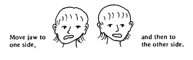 Move jaw to one side & then to the other side.