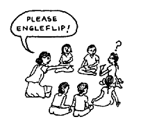 Ask one child in the group to 'engleflip'
