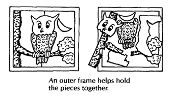 An outer frame.