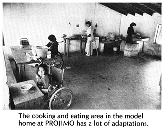 The cooking and eating area.