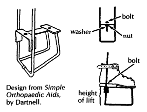 A high lift can be built into a bar brace.