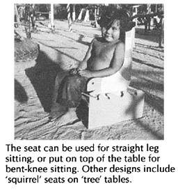 The seat can be used for straight leg.