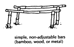 Outdoor bars (simple, non-adjustable)